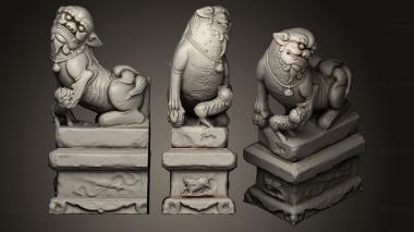 3D model Lion statue 0 F (STL)